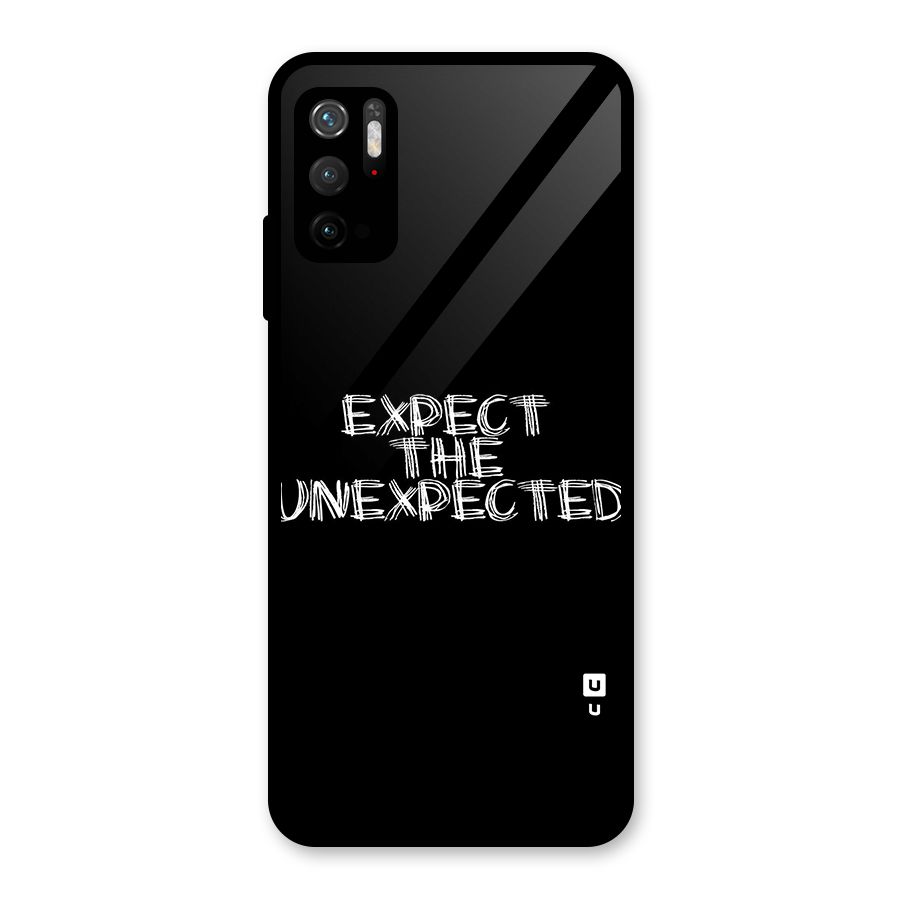 Expect The Unexpected Glass Back Case for Poco M3 Pro 5G