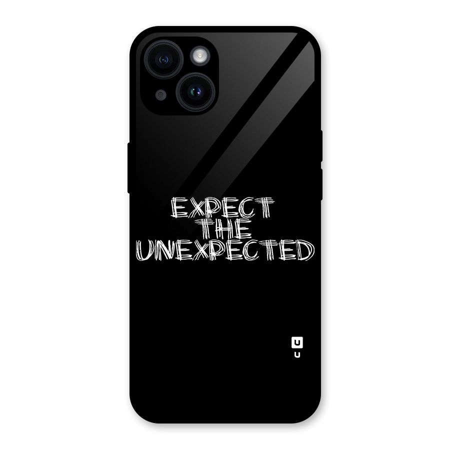 Expect The Unexpected Glass Back Case for iPhone 14