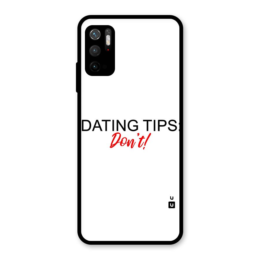 Expert Dating Tip Glass Back Case for Poco M3 Pro 5G