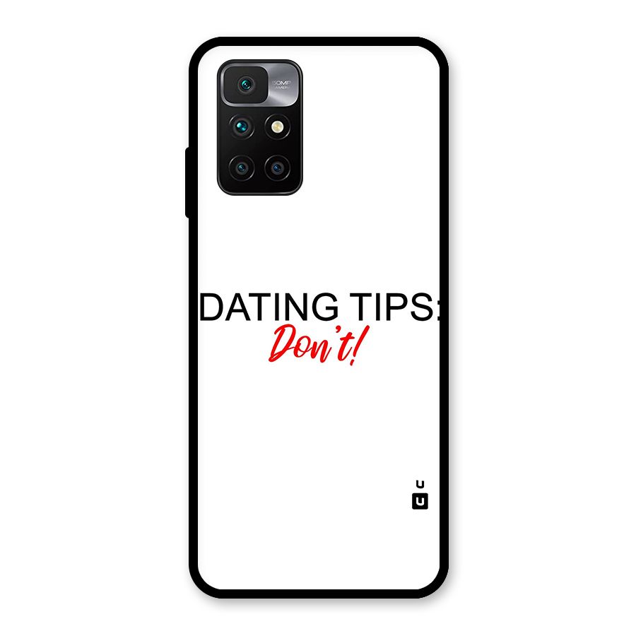 Expert Dating Tip Glass Back Case for Redmi 10 Prime