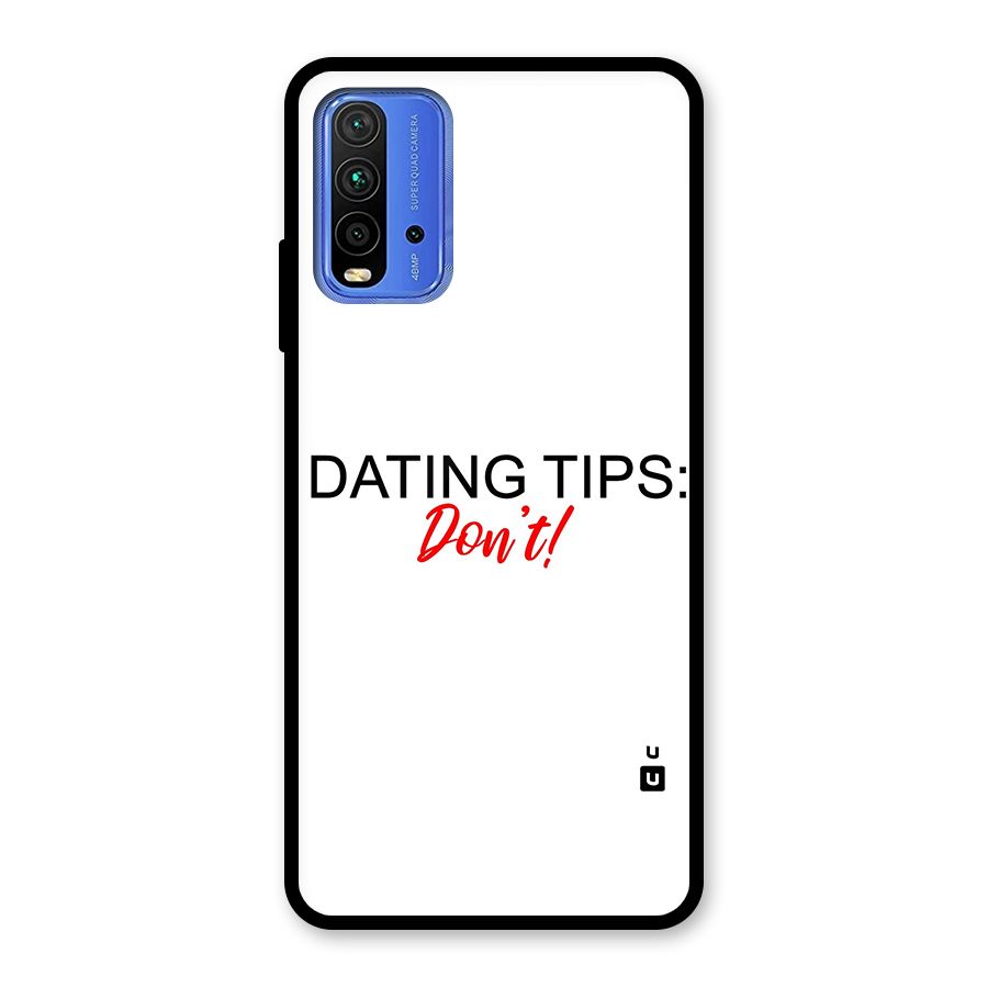 Expert Dating Tip Glass Back Case for Redmi 9 Power