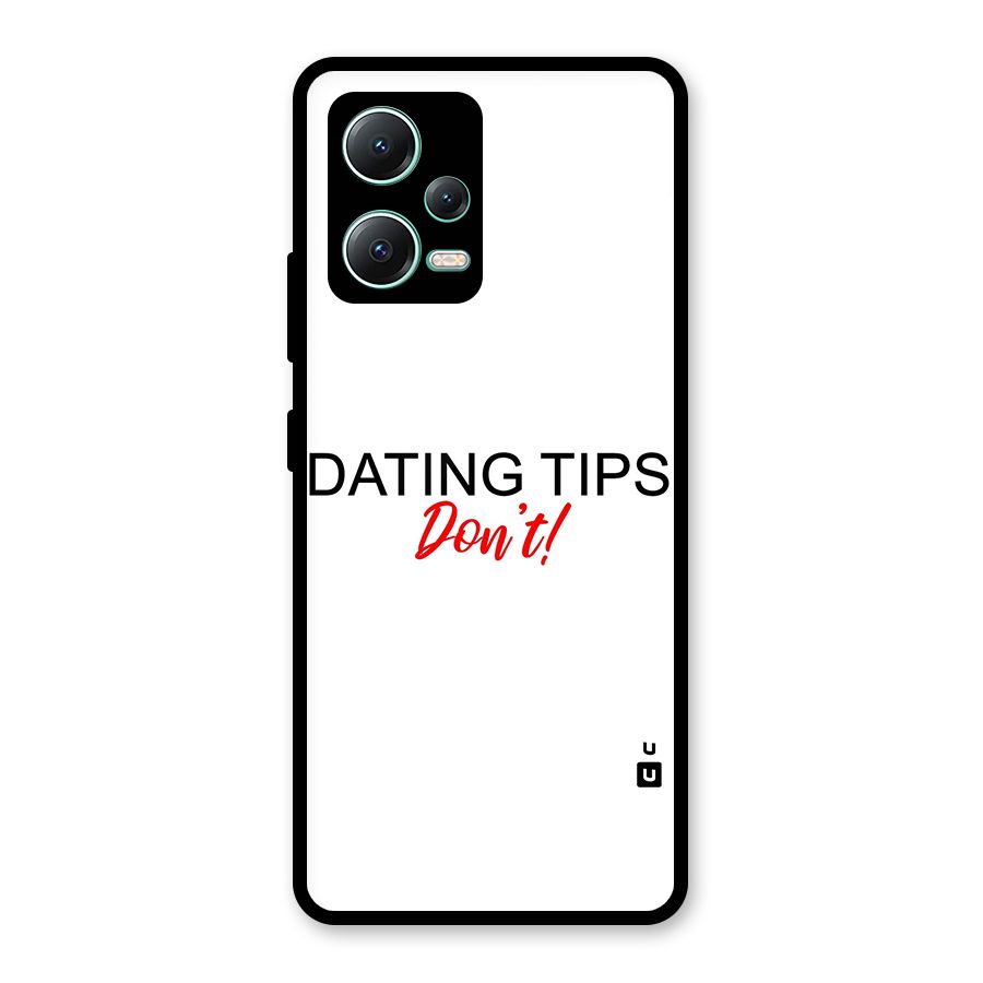 Expert Dating Tip Glass Back Case for Redmi Note 12 5G