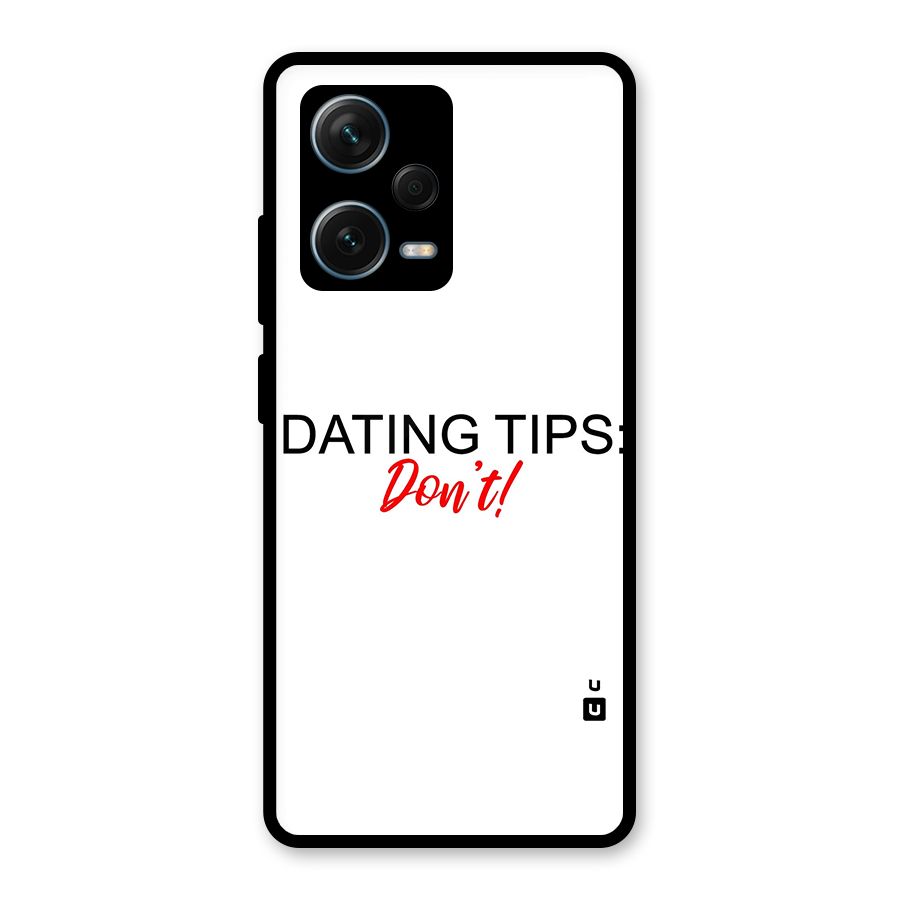 Expert Dating Tip Glass Back Case for Redmi Note 12 Pro Plus 5G