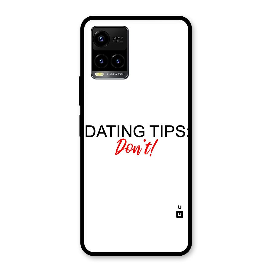 Expert Dating Tip Glass Back Case for Vivo Y21A