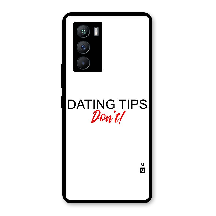 Expert Dating Tip Glass Back Case for Vivo iQOO 9 SE