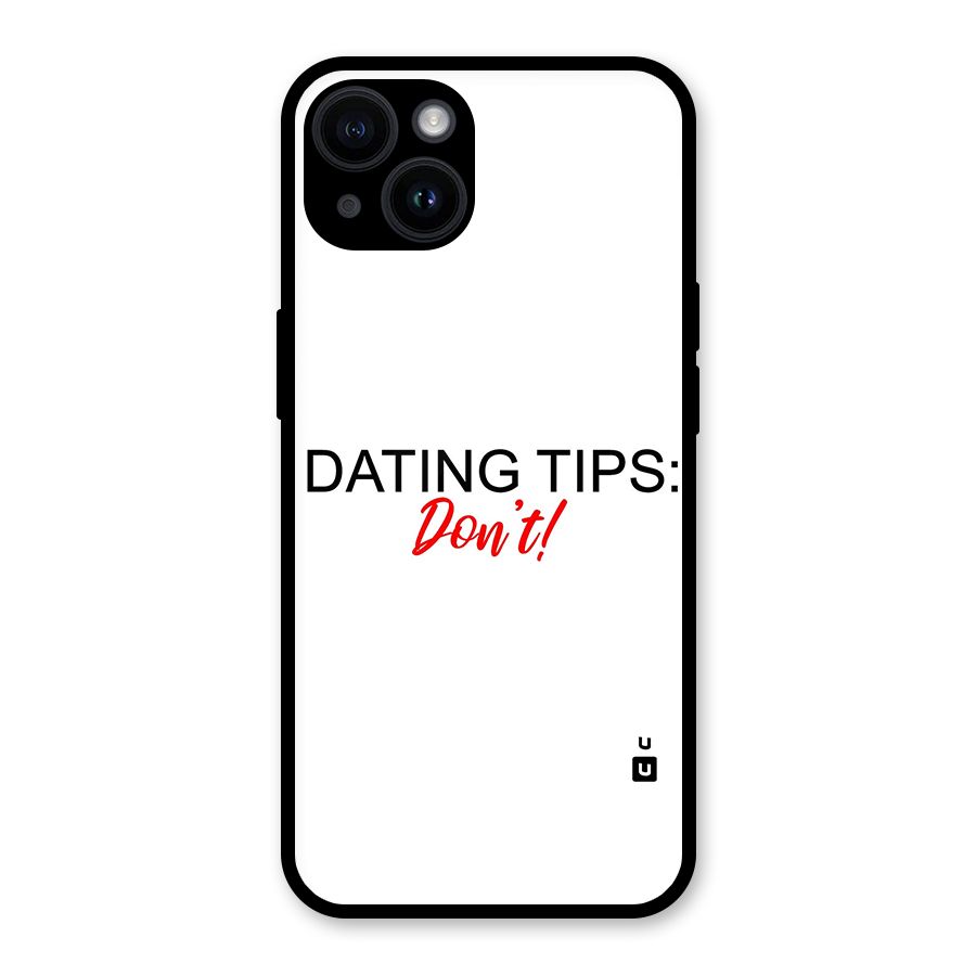 Expert Dating Tip Glass Back Case for iPhone 14