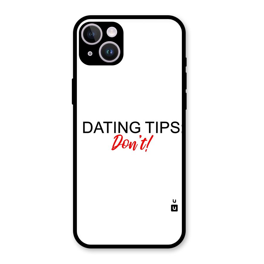 Expert Dating Tip Glass Back Case for iPhone 14 Plus