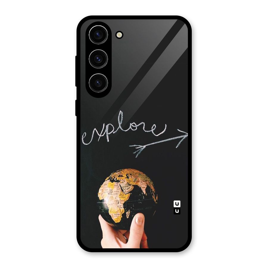 Explore World Glass Back Case for Galaxy S23 Plus