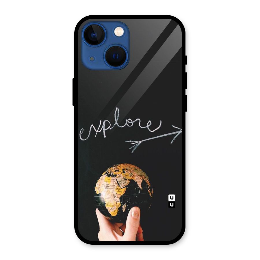 Explore World Glass Back Case for iPhone 13 Mini
