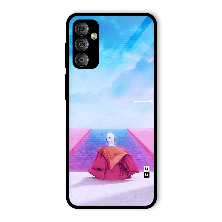 Eye Art Glass Back Case for Galaxy F23