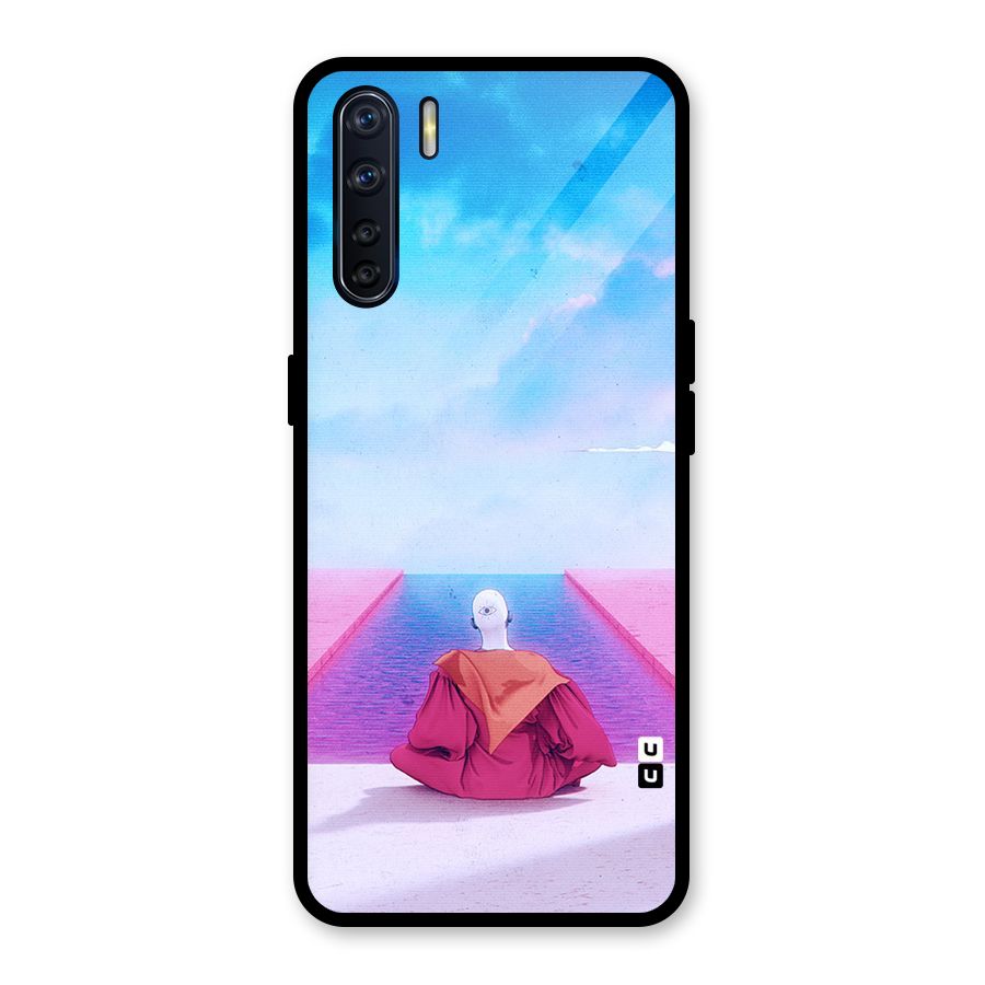 Eye Art Glass Back Case for Oppo F15