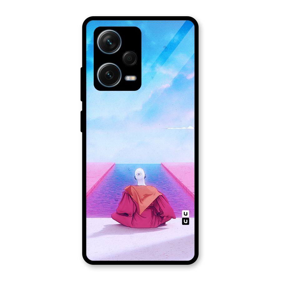 Eye Art Glass Back Case for Redmi Note 12 Pro Plus 5G