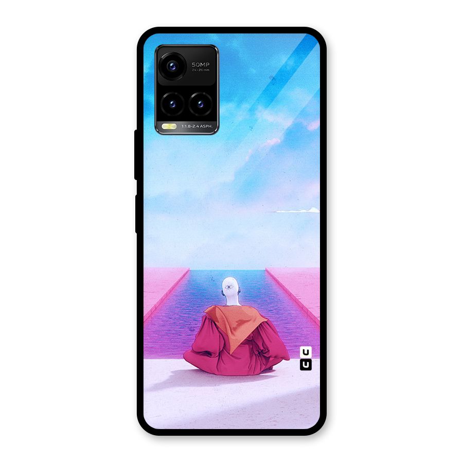 Eye Art Glass Back Case for Vivo Y21T