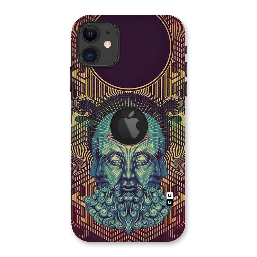 Eye Design Back Case for iPhone 11 Logo Cut