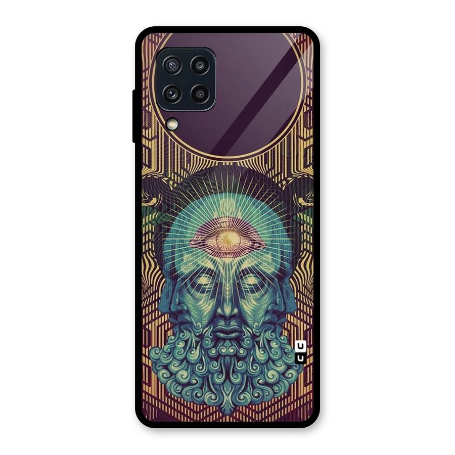 Eye Design Glass Back Case for Galaxy M32