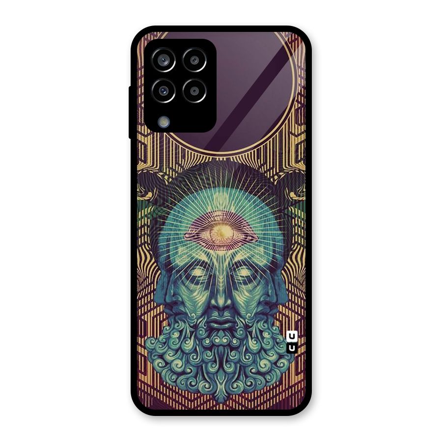 Eye Design Glass Back Case for Galaxy M33