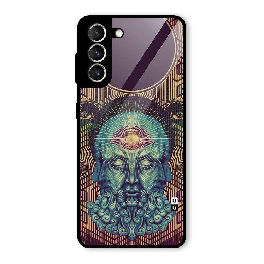 Eye Design Glass Back Case for Galaxy S21 5G