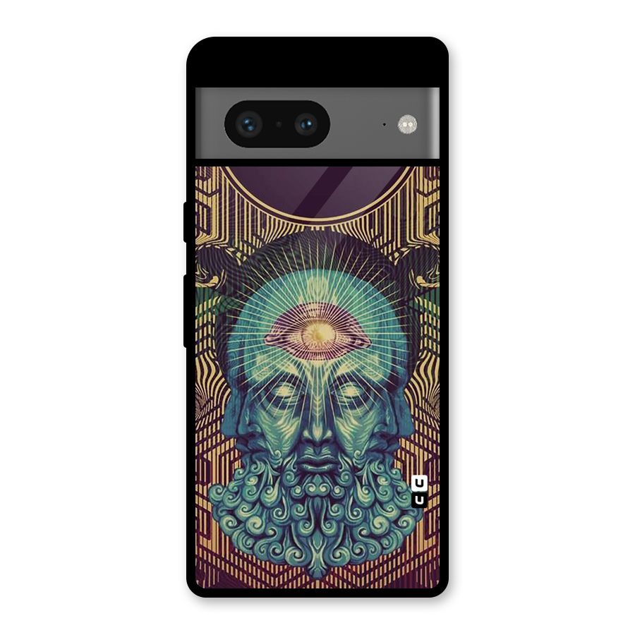 Eye Design Glass Back Case for Google Pixel 7