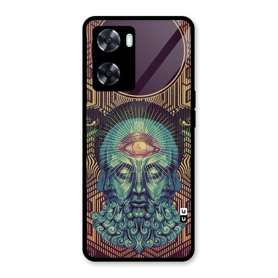 Eye Design Glass Back Case for Oppo A77