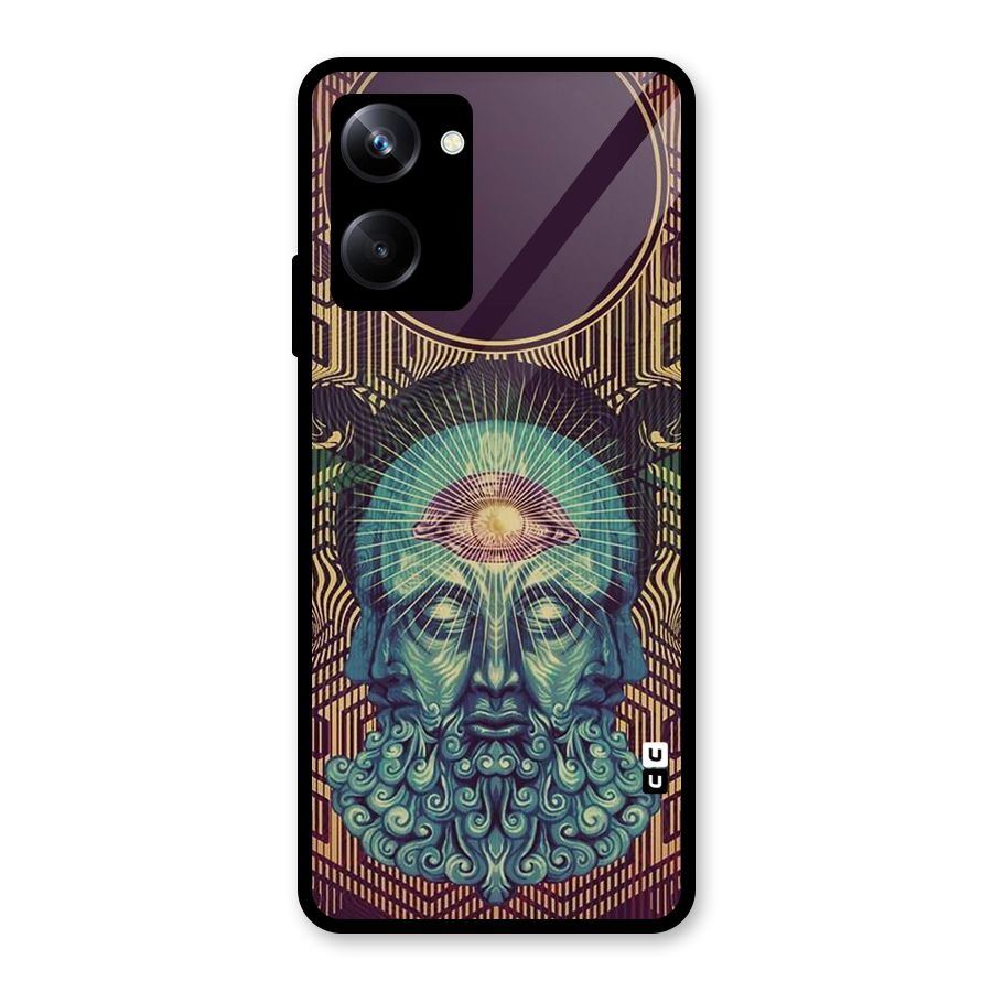 Eye Design Glass Back Case for Realme 10 Pro