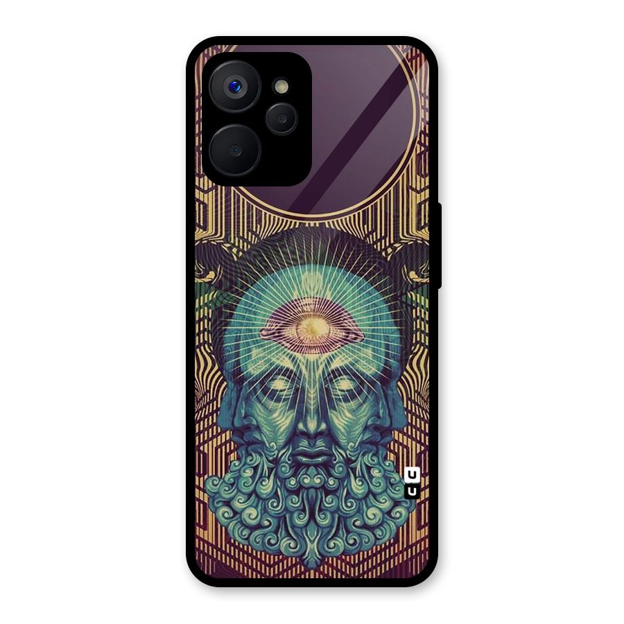 Eye Design Glass Back Case for Realme 9i 5G