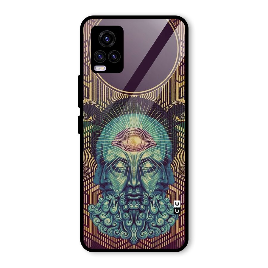 Eye Design Glass Back Case for Vivo V20