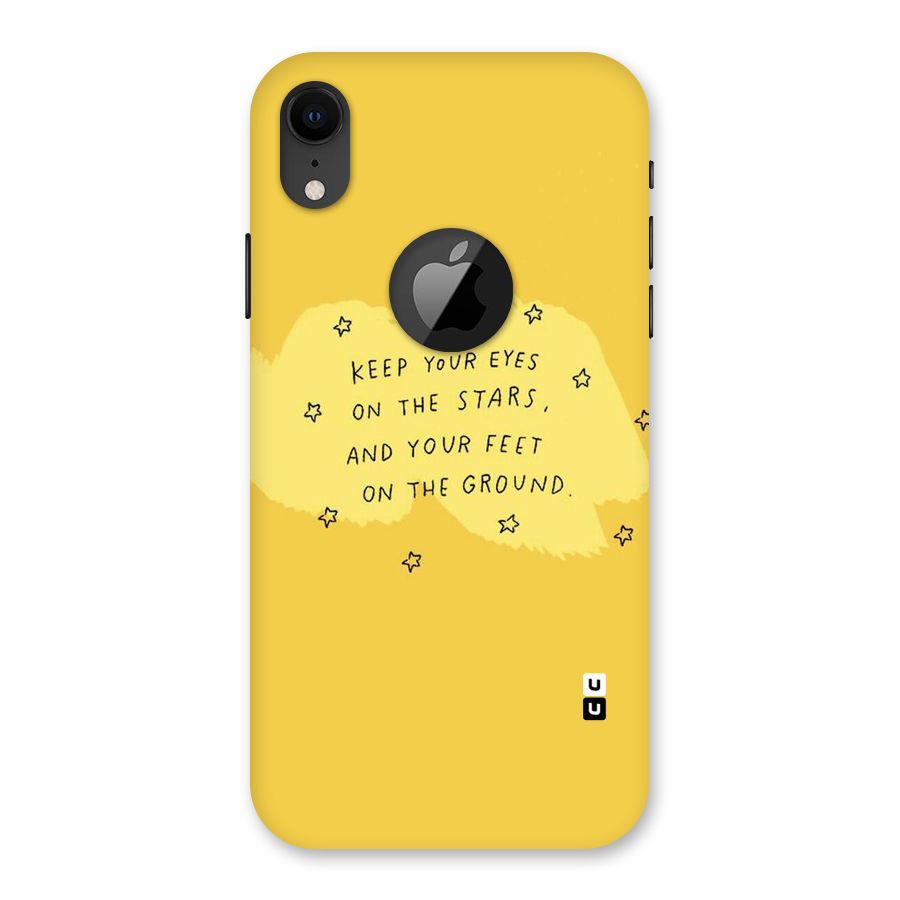 Eyes On Stars Back Case for iPhone XR Logo Cut