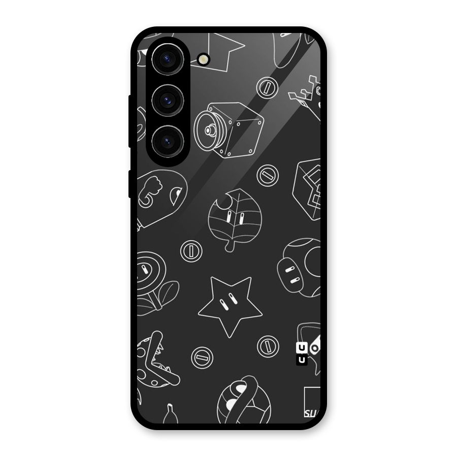 Face Mishchief Glass Back Case for Galaxy S23 Plus