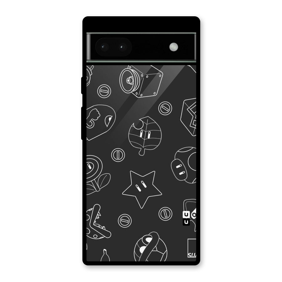 Face Mishchief Glass Back Case for Google Pixel 6a