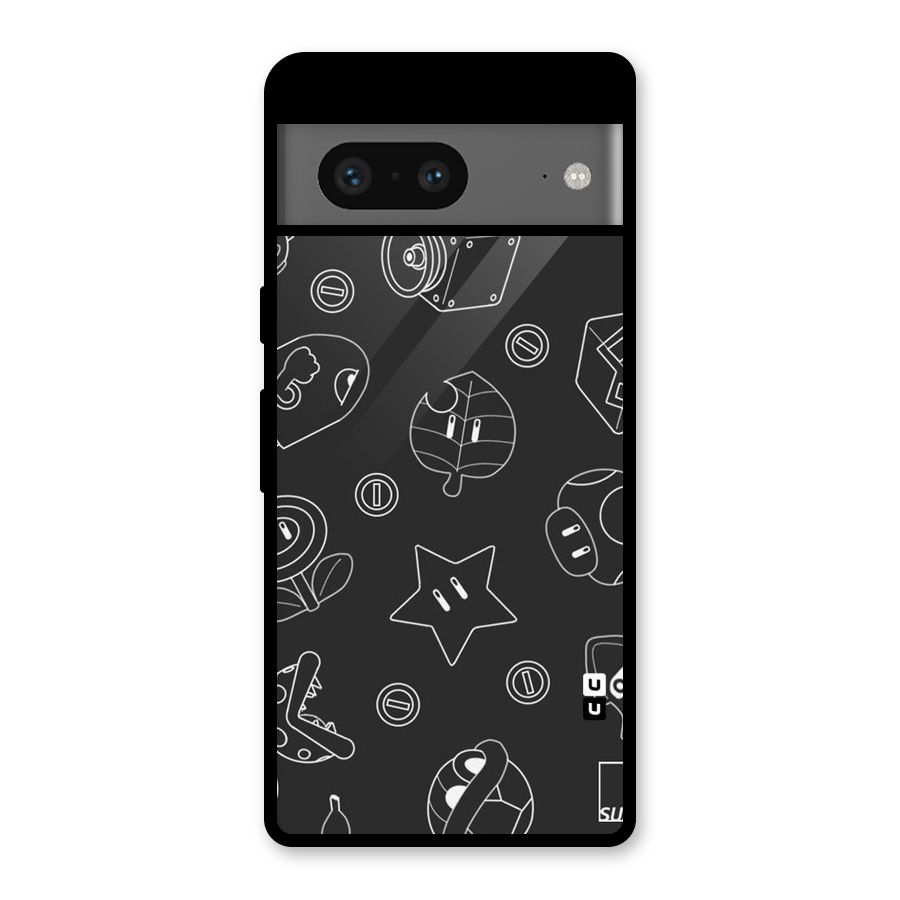 Face Mishchief Glass Back Case for Google Pixel 7
