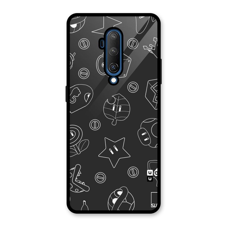 Face Mishchief Glass Back Case for OnePlus 7T Pro