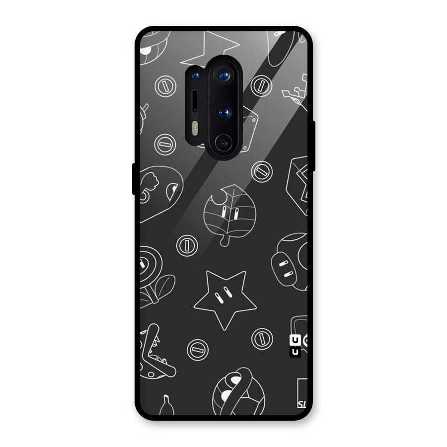 Face Mishchief Glass Back Case for OnePlus 8 Pro