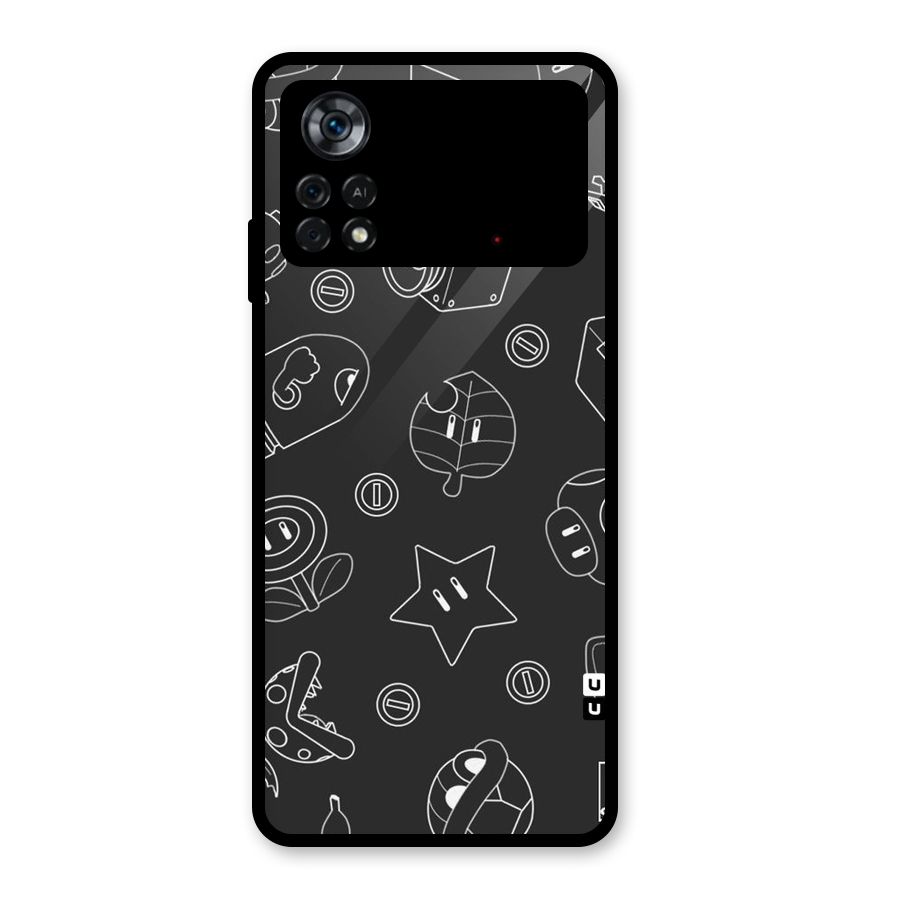 Face Mishchief Glass Back Case for Poco X4 Pro 5G