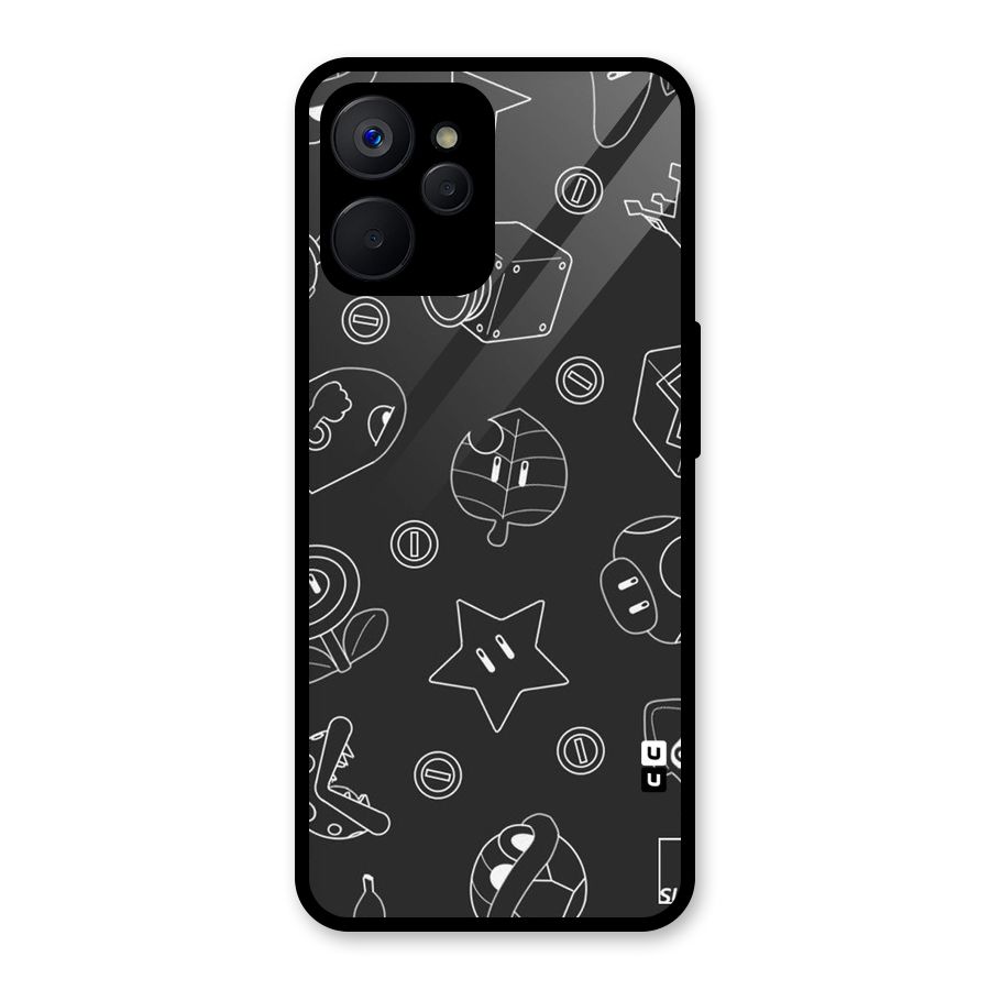 Face Mishchief Glass Back Case for Realme 9i 5G