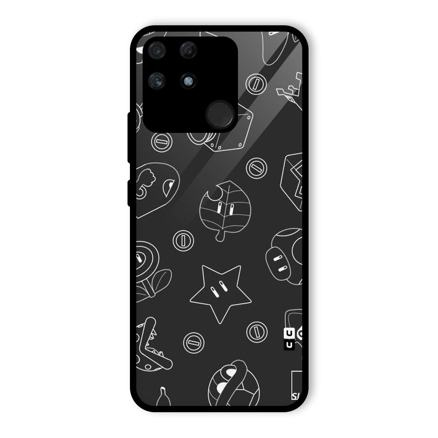 Face Mishchief Glass Back Case for Realme Narzo 50A
