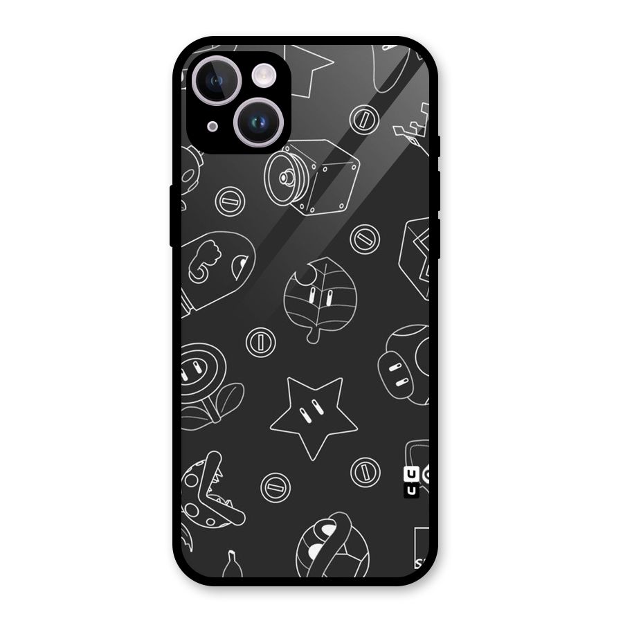 Face Mishchief Glass Back Case for iPhone 14 Plus
