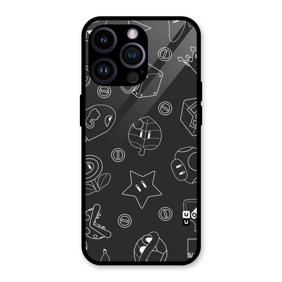 Face Mishchief Glass Back Case for iPhone 14 Pro Max