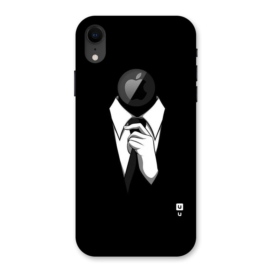 Faceless Gentleman Back Case for iPhone XR Logo Cut