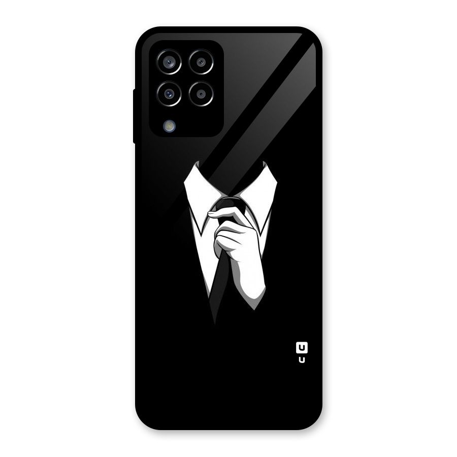 Faceless Gentleman Glass Back Case for Galaxy M33