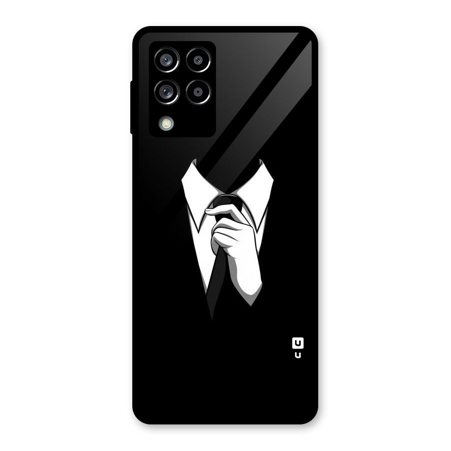 Faceless Gentleman Glass Back Case for Galaxy M53 5G