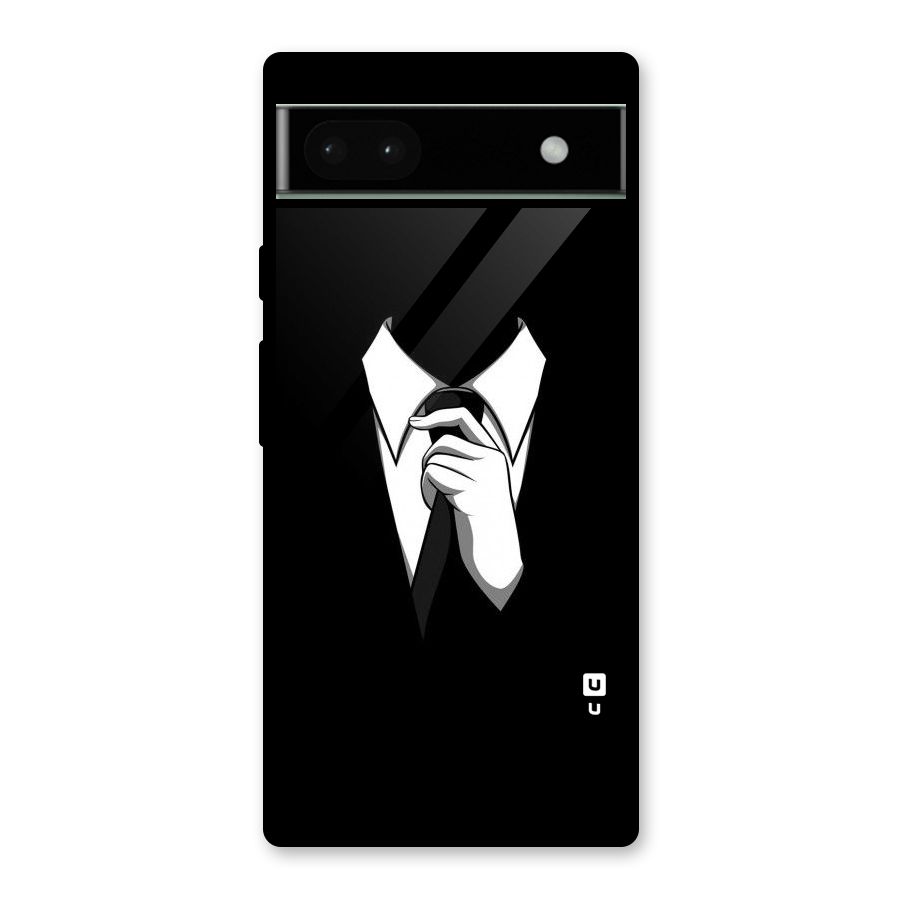Faceless Gentleman Glass Back Case for Google Pixel 6a