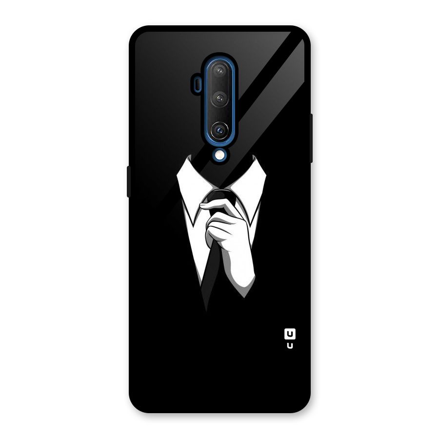 Faceless Gentleman Glass Back Case for OnePlus 7T Pro