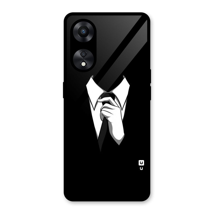 Faceless Gentleman Glass Back Case for Oppo A78