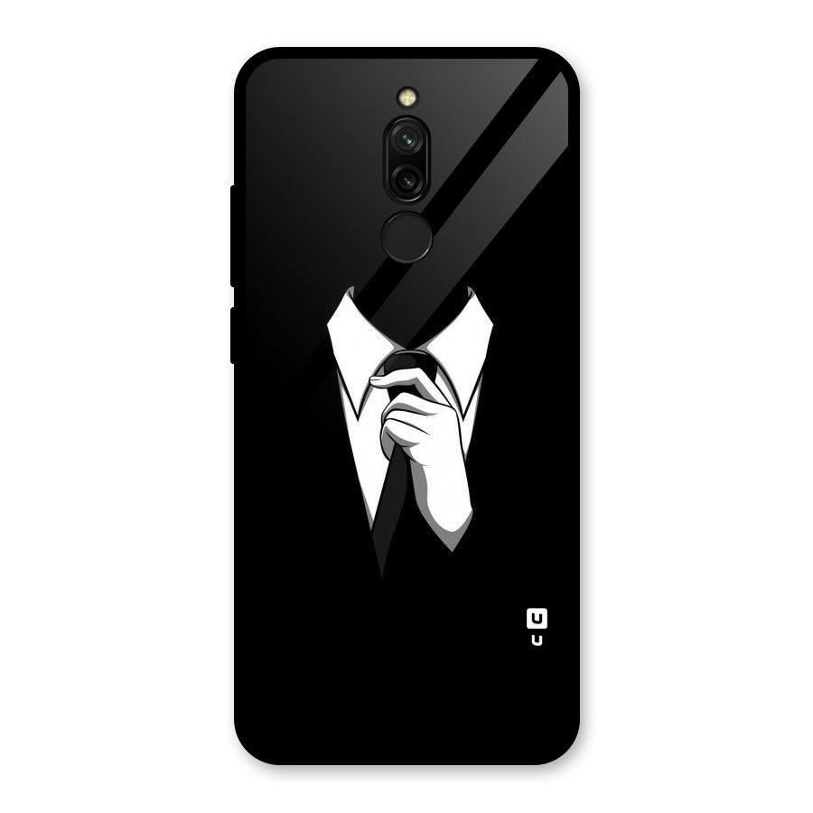 Faceless Gentleman Glass Back Case for Redmi 8