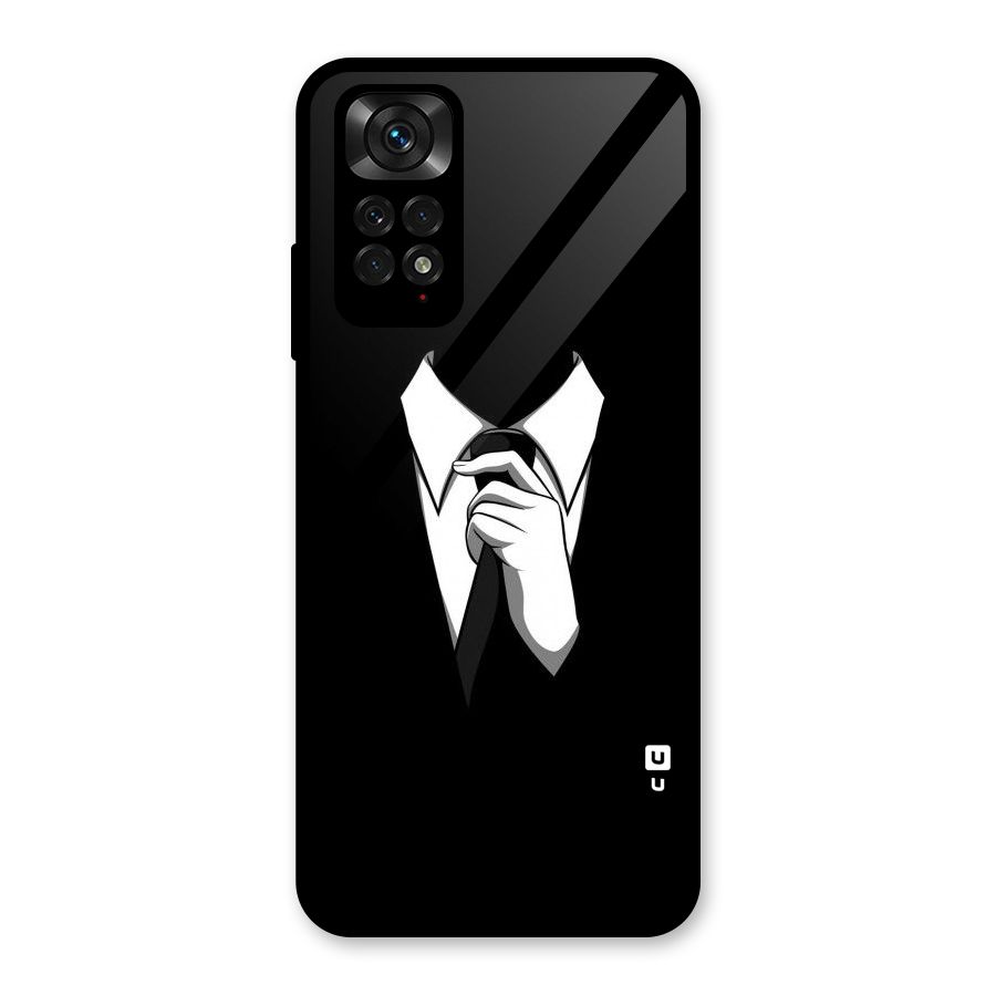 Faceless Gentleman Glass Back Case for Redmi Note 11