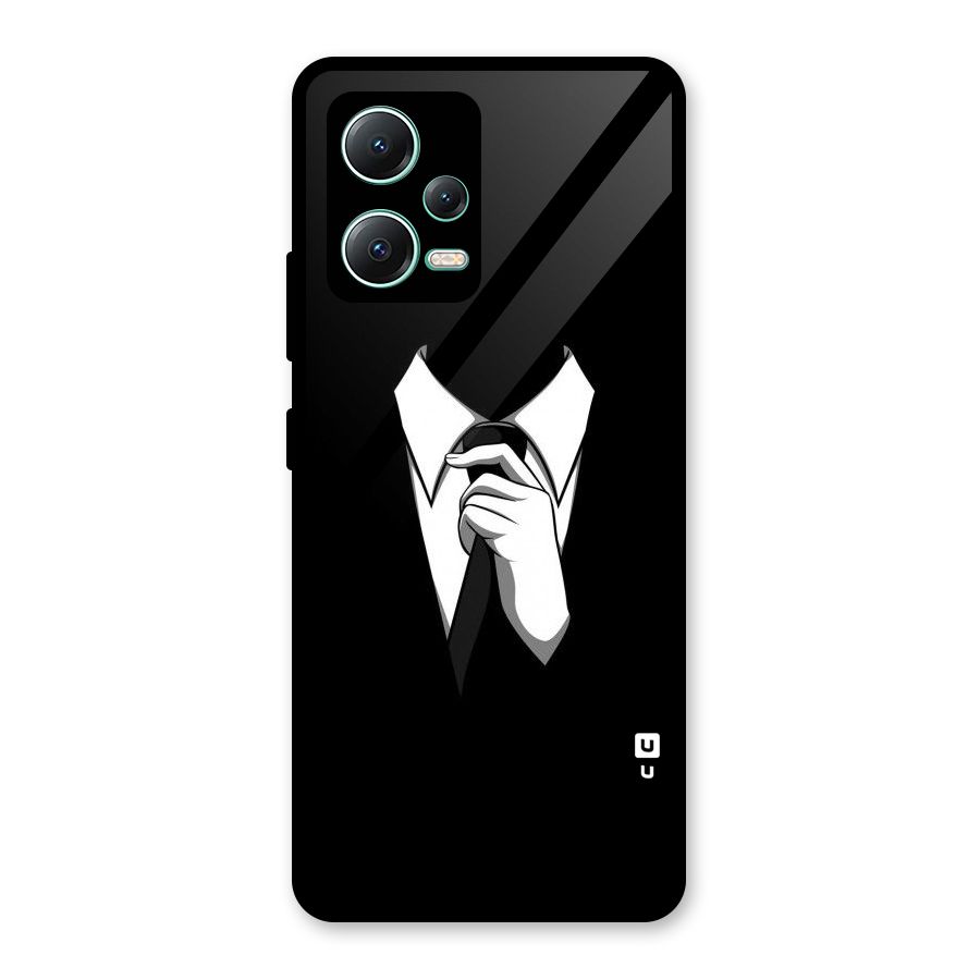 Faceless Gentleman Glass Back Case for Redmi Note 12 5G