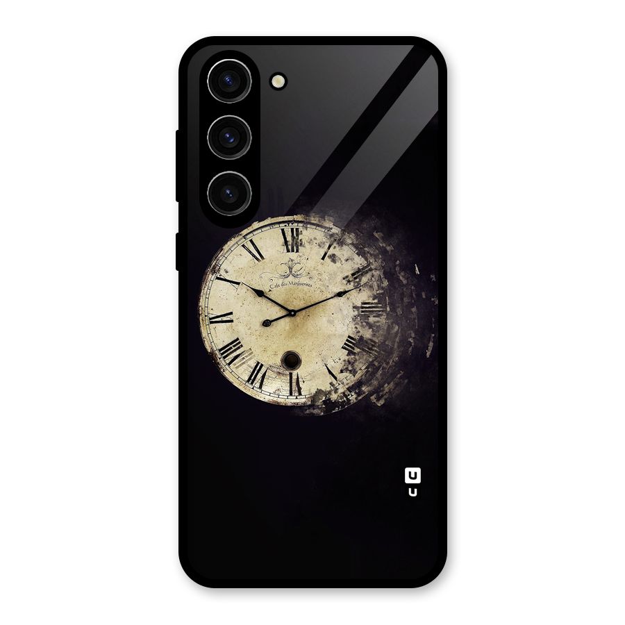 Fading Clock Glass Back Case for Galaxy S23 Plus