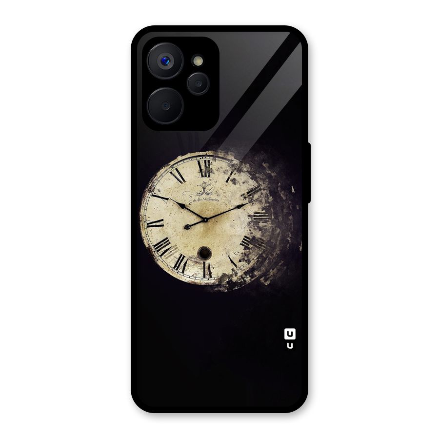 Fading Clock Glass Back Case for Realme 9i 5G