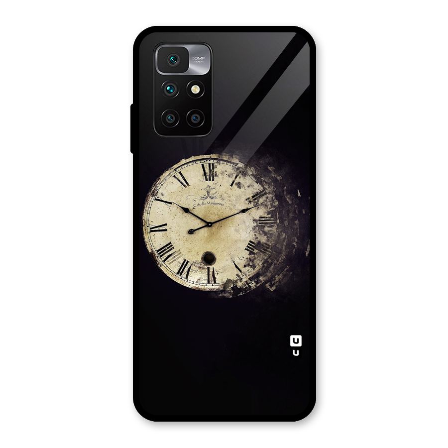 Fading Clock Glass Back Case for Redmi 10 Prime