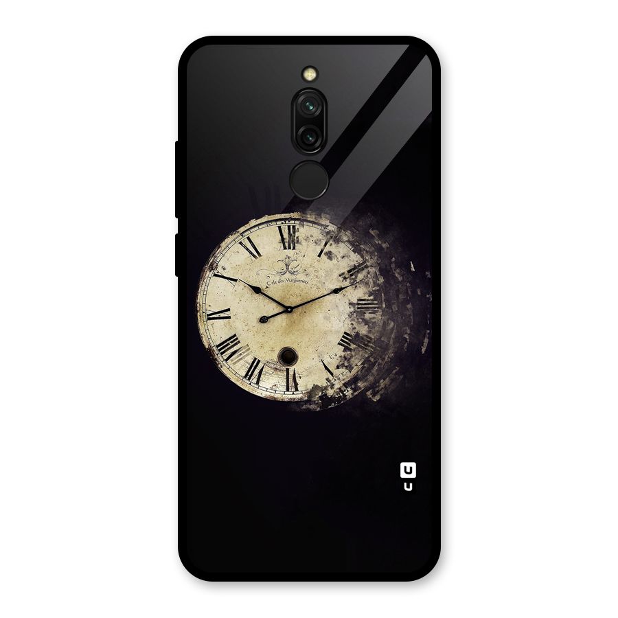 Fading Clock Glass Back Case for Redmi 8